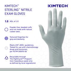 Kimtech™ STERLING Nitrile Exam Gloves, Powder-Free, X-Small, 3.5