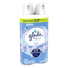 Air Freshener, Clean Linen Scent, 8.3 oz, 2/Pack SJN346578PK