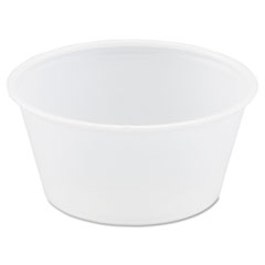Dart® Polystyrene Portion Cups, 3.25 oz, Translucent, 250/Bag, 10 Bags/Carton