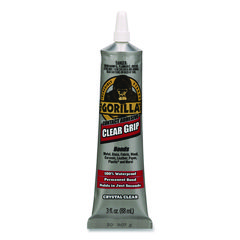 Gorilla® Clear Grip Contact Adhesive, 3 oz Tube, Dries Clear