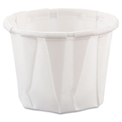 Dart® Paper Portion Cups, 0.75 oz, White, 250/Bag, 20 Bags/Carton