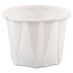 Solo Paper Portion Cups, 4 oz, White, 250/Bag, 20 Bags/Carton