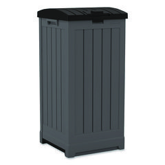 Suncast® 36 to 39 Gallon Trash Hideaway, Plastic/Resin, Peppercorn/Black ; Ships in 4-6 business days