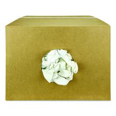 HOSPECO® Sweatshirt Rags, Unscented, White, 8/lb, 25 lb/Carton ;
