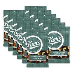 Kar's Fresh Harvest Trail Mix, Raisin Almond Cashew, 4.5 oz Bag, 12/Box ;
