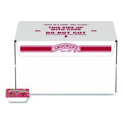 Jelly/Jam Plastic Portion Control Cups, Strawberry, 0.5 oz Cup, 200/Carton SMU00767