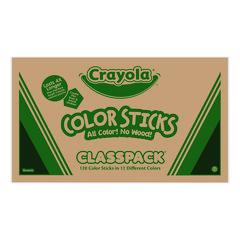 Color Sticks Classpack Set, 9.7 mm, Assorted Lead and Barrel Colors, 120/Pack CYO688120