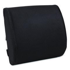 Memory Foam Ergonomic Lumbar Support Chair Cushion, 4 x 13.5 x 12.25, Black EMSBACKFOAMBLK