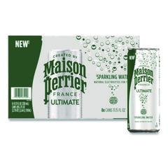Maison Perrier Sparkling Water, Plain, 11.15 oz, 8 Cans/Box PRR60171