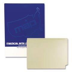 Economy End Tab File Folder, Straight Tabs, Letter Size, 0.75" Expansion, 100/Box MAQ31456