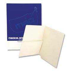 Manila End Tab Pocket Folder, Straight Tabs, Letter Size, Manila, 50/Box MAQ31459