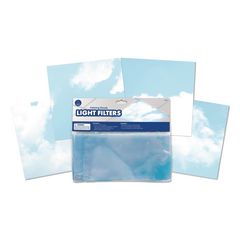 Educational Insights® Light Filters, Rectangular, Calming Clouds, 4 ft x 2 ft, Blue/White, 4 Filters ; Ships in 1-3 business days
