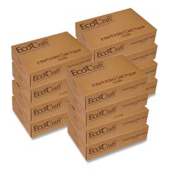 EcoCraft Interfolded Soy Wax Deli Sheets, 8 x 10.75, 500/Box, 12 Boxes/Carton BGC016008