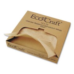 Bagcraft EcoCraft® Grease-Resistant Paper Wraps and Liners