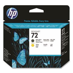 HP 72, (C9384A) Matte Black/Yellow Printhead HEWC9384A