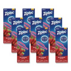 thumbnail image 2 of Ziploc 682258 Double-Zipper Freezer Bags, 1gal, 2.7mil, Clear W/Label Panel, 250/Carton 2 of 13