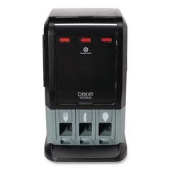 Tri-Tower Mini Dispenser, Holds Forks/Knives/Spoons or Sporks, 13.15 x 31.03 x 17.5, Black/Gray DXEDUSSTDSP3MIN