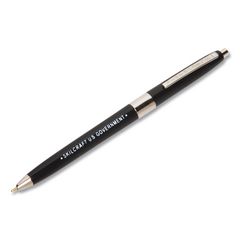 7520009357135, SKILCRAFT U.S. Government Ballpoint Pen, Retractable, Fine 0.7 mm, Black Ink, Black Barrel, Dozen NSN9357135