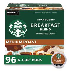 Breakfast Blend Coffee K-Cups, 96/Carton SBK011111157CT