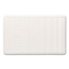 Safti-Grip Bath Mats, White Textured Surface, Suction-Cup Backing, 14" x 22.5", 12/Carton RCP1982724