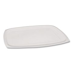 Showcase Deli Container Lid, Flat Lid For 3-Compartment 48/64 oz Containers, 9 x 7.38 x 0.19, Clear, Plastic, 220/Carton PCTYCI85300