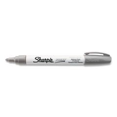 Permanent Paint Marker, Fine Bullet Tip, Silver SAN35545