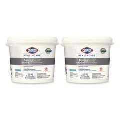 VersaSure Cleaner Disinfectant Wipes, 1-Ply, 12 x 12, Fragranced, White, 110/Bucket, 2 Buckets/Carton CLO31759