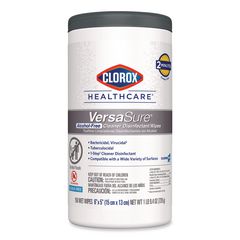 VersaSure Cleaner Disinfectant Wipes, 1-Ply, 6 x 5, Fragranced, White, 150 Towels/Canister CLO31758EA