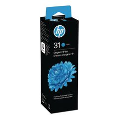 HP 31, (1VU26AN) High-Yield Cyan Original Ink Bottle HEW1VU26AN