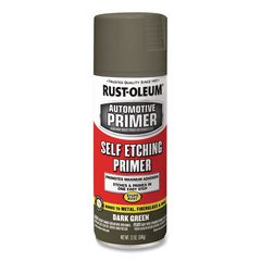 Rust-Oleum® Self Etching Primer, Flat Dark Green, 12 oz Aerosol Can, 6/Carton ; Non-Stock Item - Extended Delivery Time