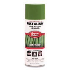 Rust-Oleum® Industrial Choice RB1600 System Epoxy Spray, Gloss Green Rebar, 12 oz Aerosol Can, 6/Carton ; Non-Stock Item - Extended Delivery Time