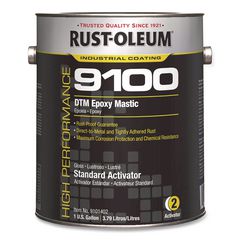Rust-Oleum® High Performance 9100 System DTM Epoxy Mastic Paint, Gloss Clear, 1 gal Bucket/Pail, 2/Carton ; Non-Stock Item - Extended Delivery Time