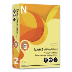 Exact Vellum Bristol Cover Stock, 67 lb Bristol Weight, 8.5 x 11, Ivory, 250/Pack NEE8136882368
