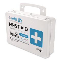 SUREFILL™ 25 ANSI 2021 A+ First Aid Kit, 111 Pieces, Weatherproof Plastic Case ; Ships in 7-10 business days