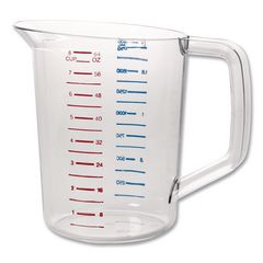Bouncer Measuring Cup, 2 qt, Plastic, Clear RCP3217CLE