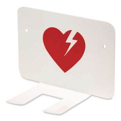 CARDIACT™ Wall Bracket for LIFEPAK CR2, White/Red ; Ships in 7-10 business days