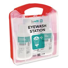 NeutraFlush® Emergency Eyewash Station 75 Series, 16 oz Bottle, 2 Bottles/Station, 4 Stations/Carton ; Ships in 7-10 business days