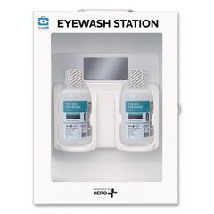 SUREFILL™ Emergency Eyewash Station Wall Cabinet, 16 oz Bottle, 2 Bottles/Station ; Ships in 7-10 business days