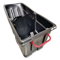 Rubbermaid® Commercial Divider for Standard Duty Tilt Truck, 28 x 2 x 40, Black ; Non-Stock Item - Extended Delivery Time