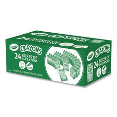 Classic Color Crayons, Regular Size, 24 Assorted Colors, 24/Pack, 24 Packs/Box CYO523036