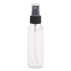 Travel Toiletry Spray Bottle, 2 oz, Clear with Black Spray Nozzle EXOSPLSTRVL0008