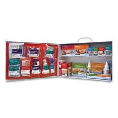 SUREFILL™ 80 Series Class A 2-Shelf First Aid Cabinet - Meds, 80 Person, 479 Pieces, Metal Case ; Ships in 7-10 business days