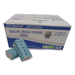 TEH TUNG Recycled Multifold Paper Towels, 1-Ply, 9.1 x 9.1, White, 250/Pack, 16 Packs/Carton ; Non-Stock Item - Extended Delivery Time