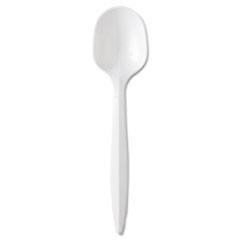 GEN Medium-Weight Cutlery, Soup Spoon, White, 1000/Carton