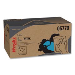 WypAll® L40 Towels, Pro Towels, 12 x 23, White, 45/Box, 12 Boxes/Carton ; 