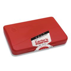 Pre-Inked Felt Stamp Pad, 4.25 x 2.75, Red, 36/Carton AVE21071CT