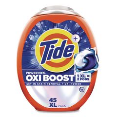 Tide® Oxi Boost Power PODS, HE Compatible, 45 Pods/Tub