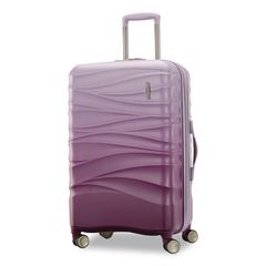 AMERICAN TOURISTER Cascade Hardside Spinner Suitcase, 17.75 x 10 x 26.75, Purple Haze