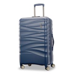 AMERICAN TOURISTER Cascade Hardside Spinner Suitcase, 17.75 x 10 x 26.75, Slate Blue