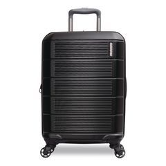 AMERICAN TOURISTER Stratum 2.0 Hardside Spinner Suitcase, 15 x 9.5 x 22, Jet Black